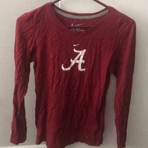 Girls fitted Nike Alabama shirt. Roll Tide!